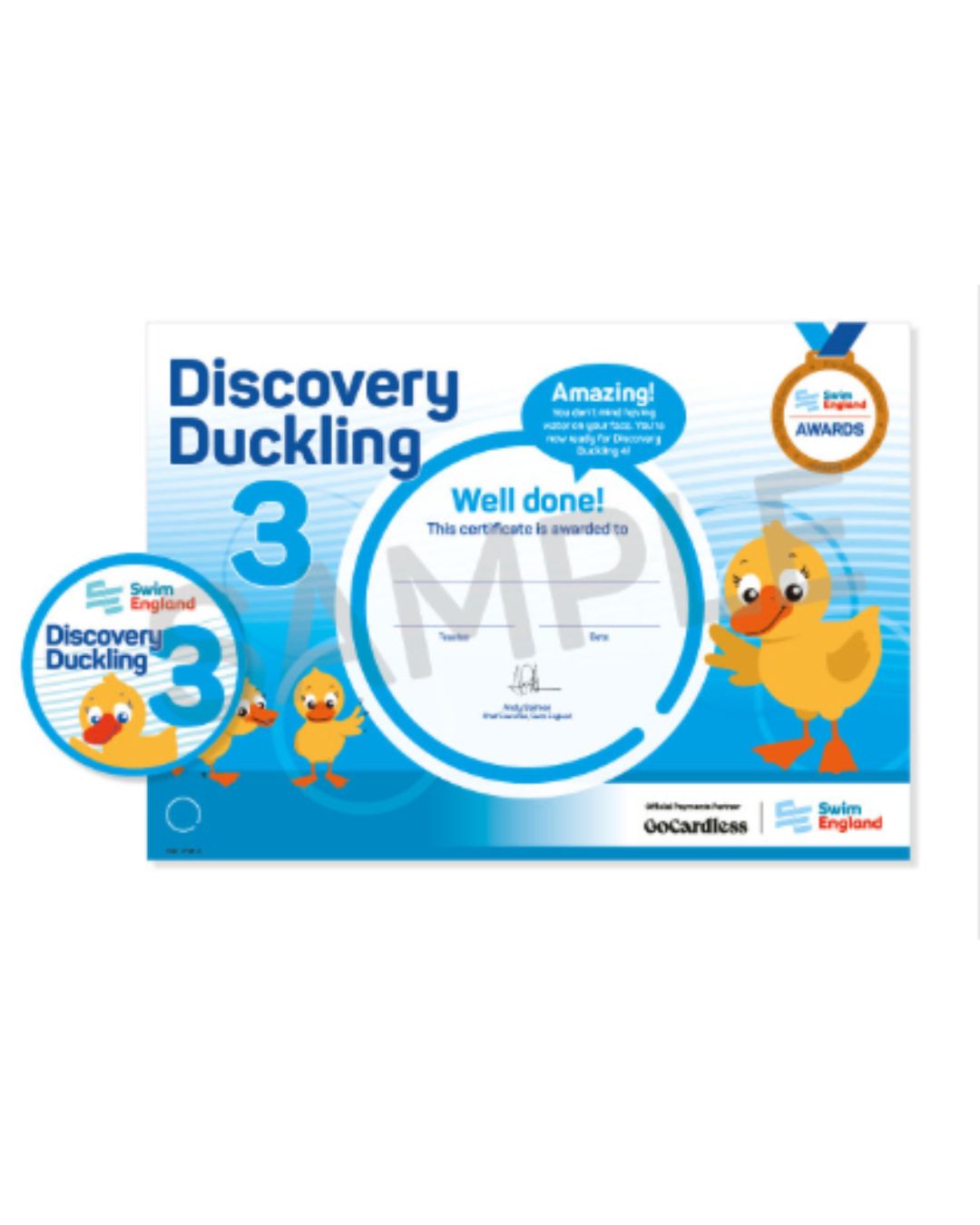 Discovery Ducklings 3 Certificate and Badge
