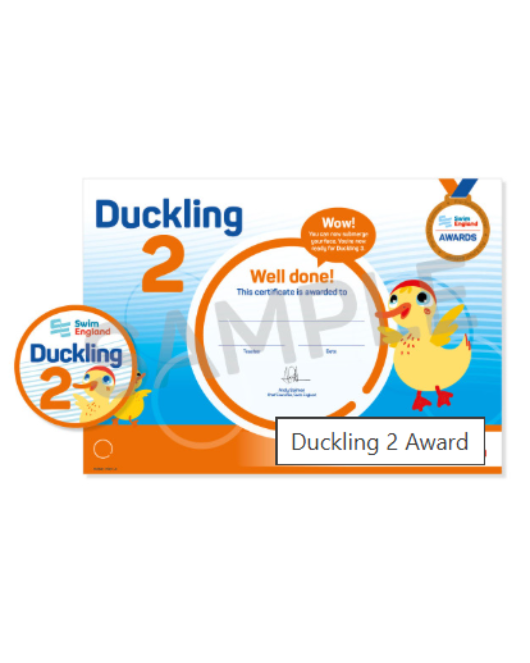 Ducklings 2 Certificate and Badge