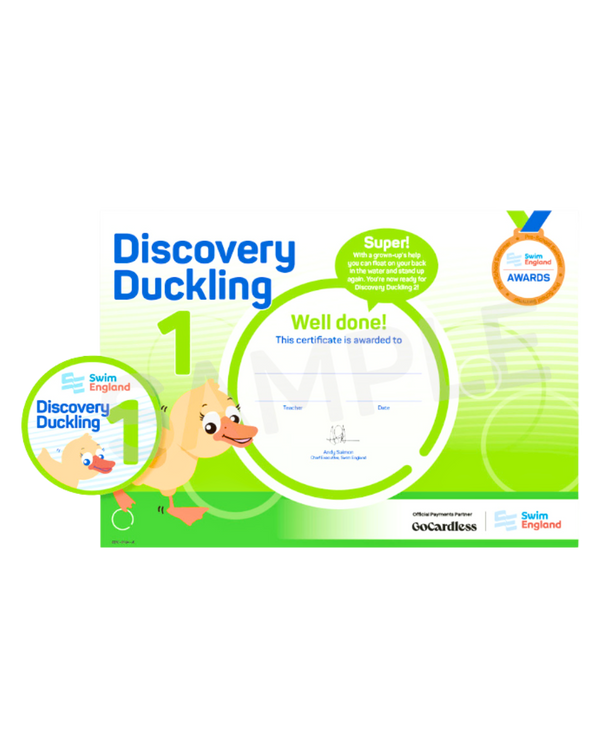 Discovery Ducklings 1 Certificate and Badge – Leisure Focus Store