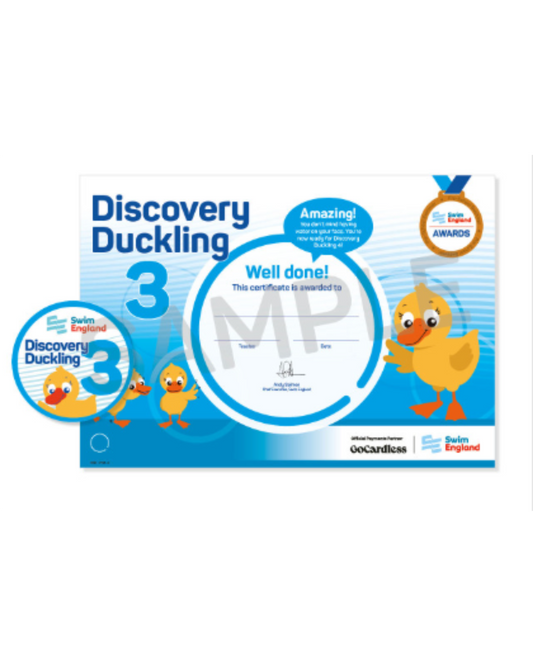 Discovery Ducklings 3 Certificate and Badge