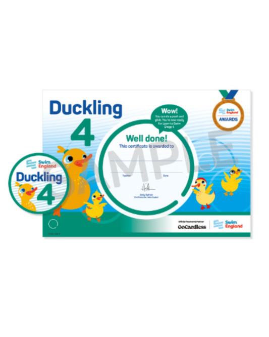 Ducklings 4 Certificate and Badge